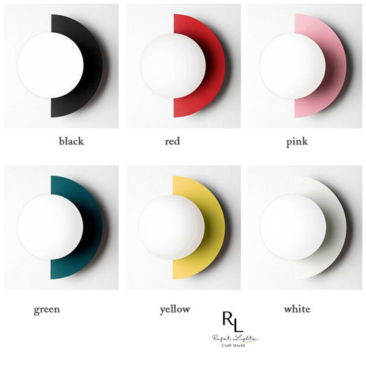Minimalist Arc Colorful Nordic Wall Lamp Sconce Light Fixtures