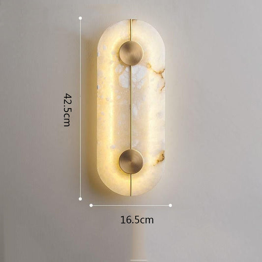Marble Alabaster Brass Wall Light - 206MWL