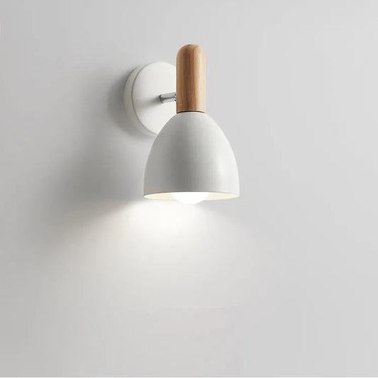 Nordic Wall Lamp Bulb Holder 180°Adjust Modern Minimalist Aisle Corridor Light