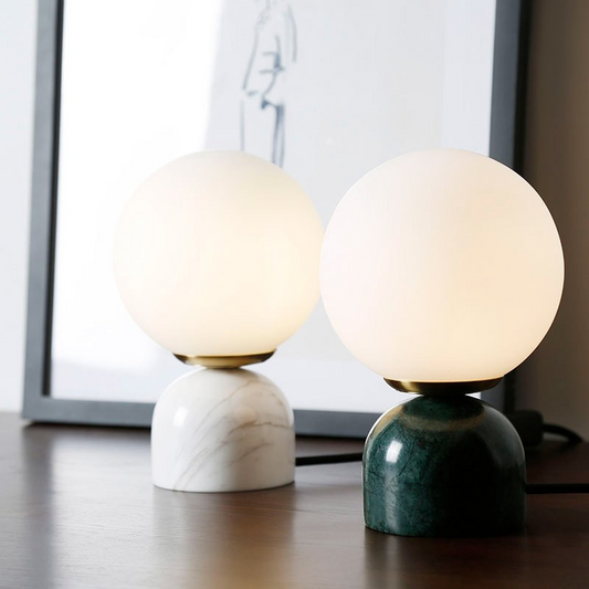Marble Table Globe Lamp