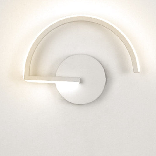 Minimalist Semi-Circle Metal Wall Light