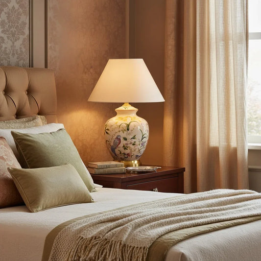 Aenia Mid-Century Classic Ceramic Tapered Table Lamp