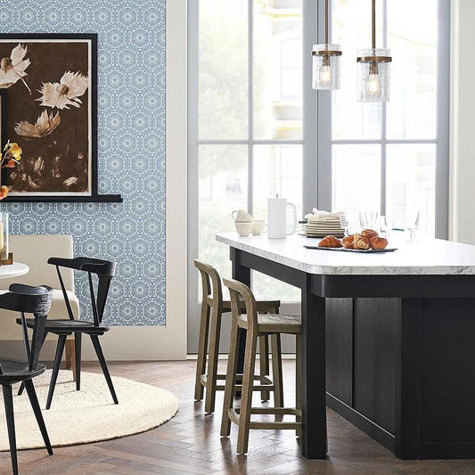 Alaric Modern Hammered Glass Cylinder Pendant Light