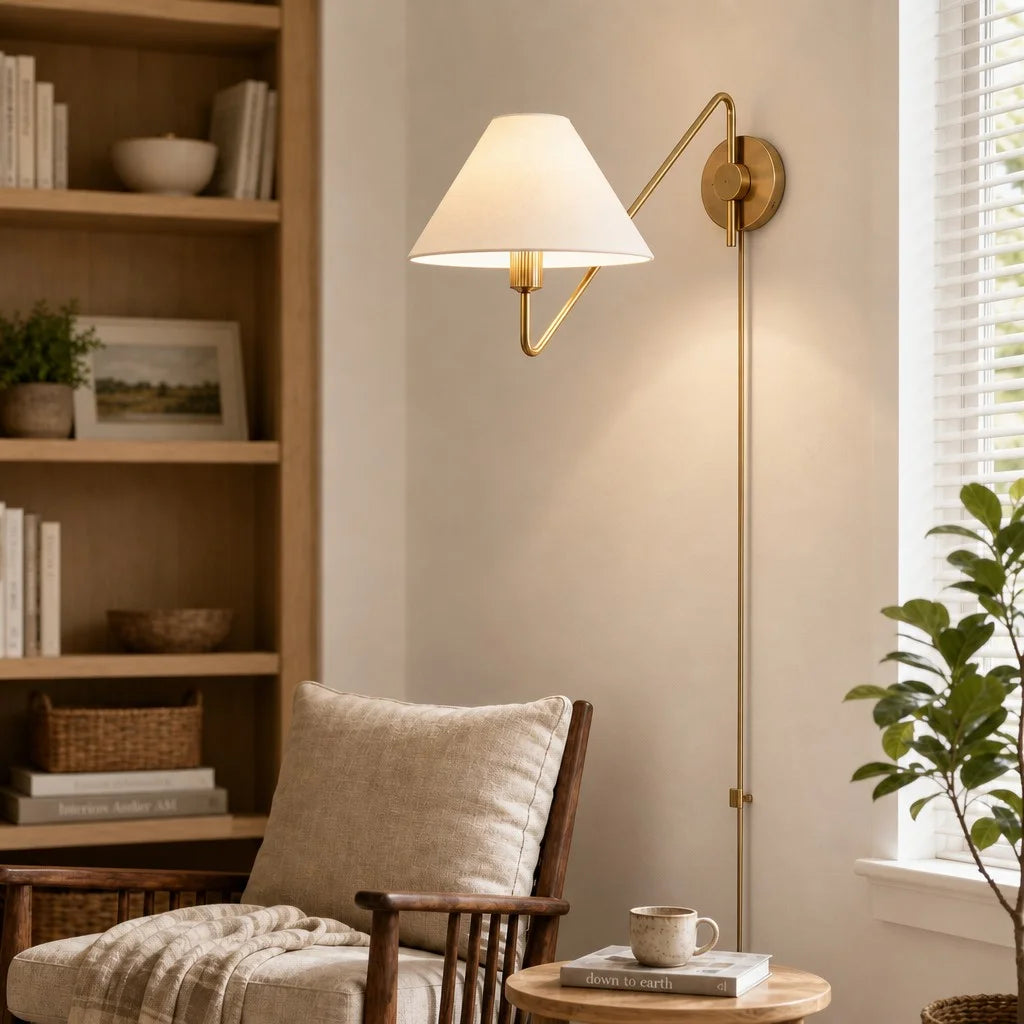 Alden Modern Adjustable Brass Cone Wall Sconce113.webp__PID:bf8461a0-cfb9-4b1b-a8d9-6d9bb8c8027b