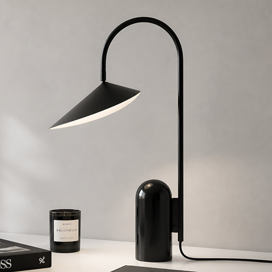 Annabel Modern Swivel Marble Base Leaf Table Light