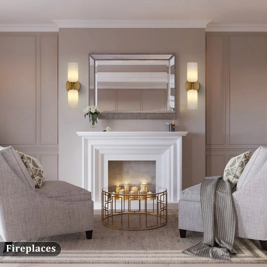 Apate Modern LED Alabaster Tube Sconce