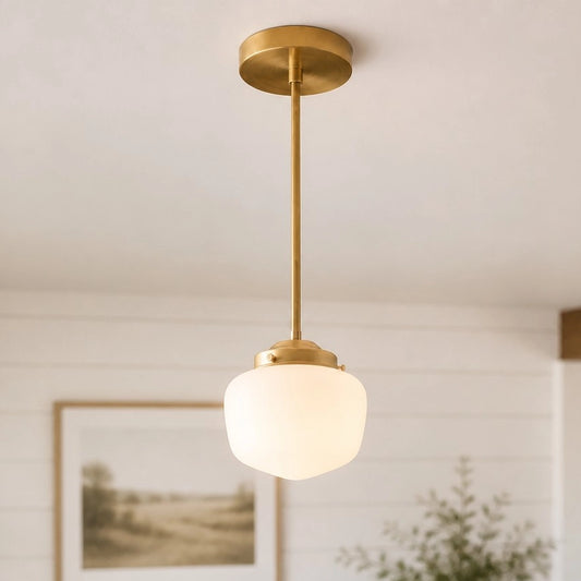 Arthur Modern Opal Glass Pendant Light