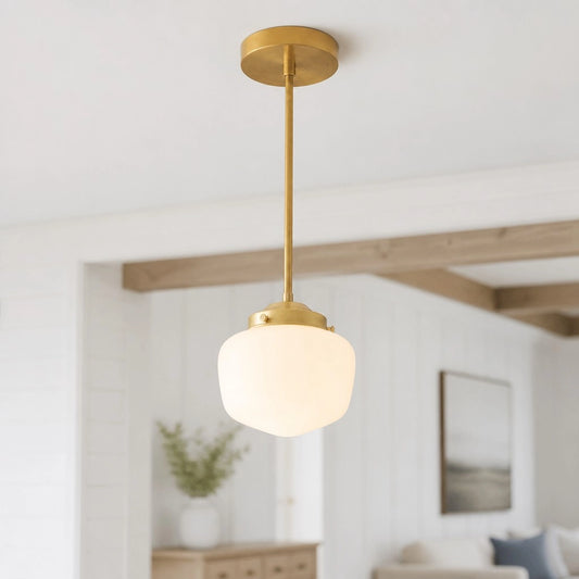 Arthur Modern Opal Glass Pendant Light