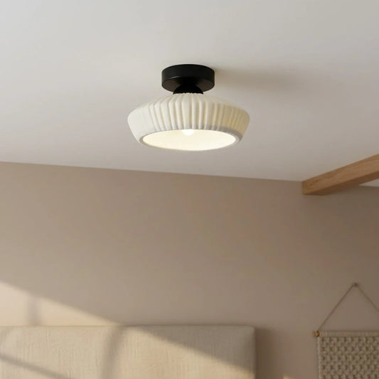 Ashbur Modern Textured Ceramic Ceiling Light