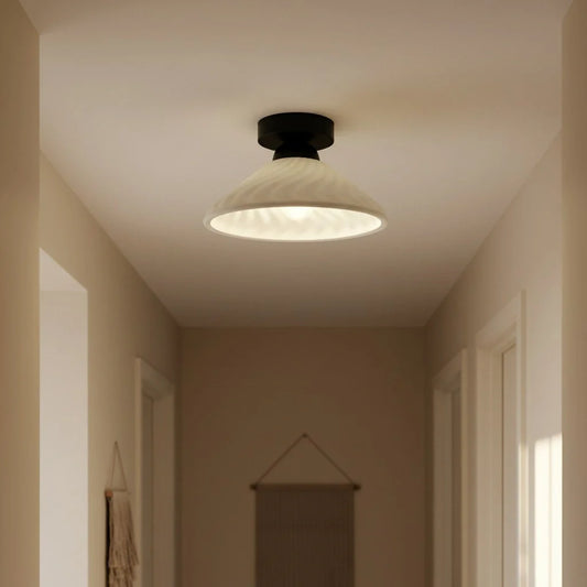 Ashbur Modern Textured Ceramic Ceiling Light