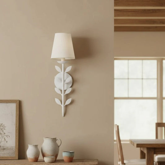 Asher Vintage Leaf-shaped Metal Wall Light