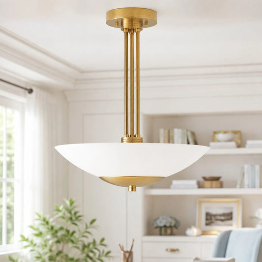 Aster Modern Three Rod Metal Pendant Light