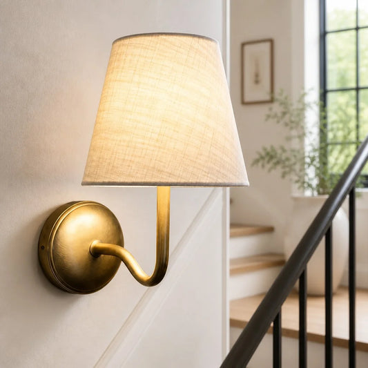 Aurelia Classic Brass Arm Wall Sconce