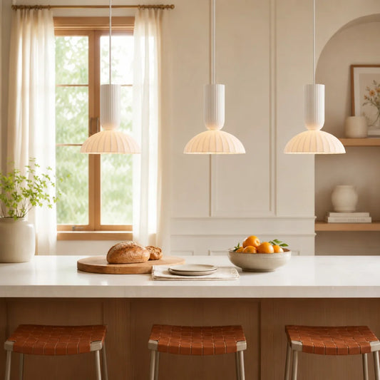 Aven Modern Elegant Porcelain Art Deco Umbralla Pendant Light