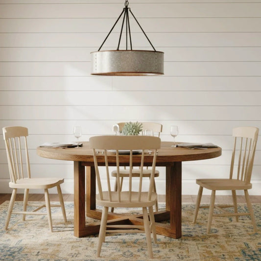 Baxter Industrial Metal Drum Pendant Light