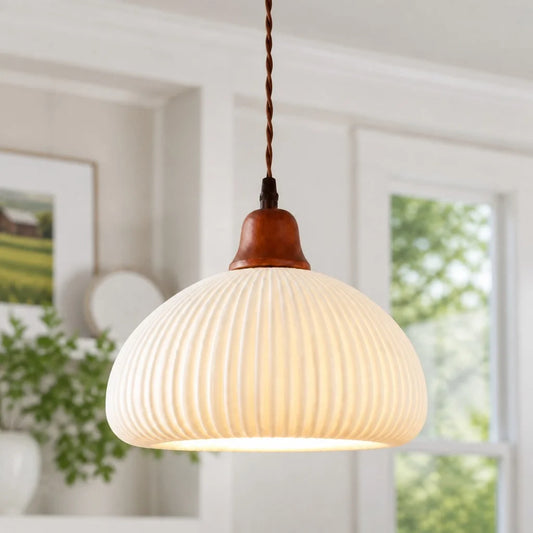 Blythe Nordic Ceramic Lantern Pendant Light