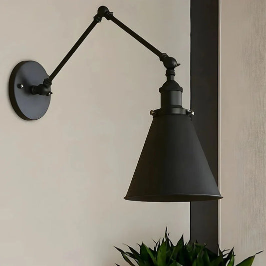 Boris Retro Industrial Swing Arm Wall Lamp