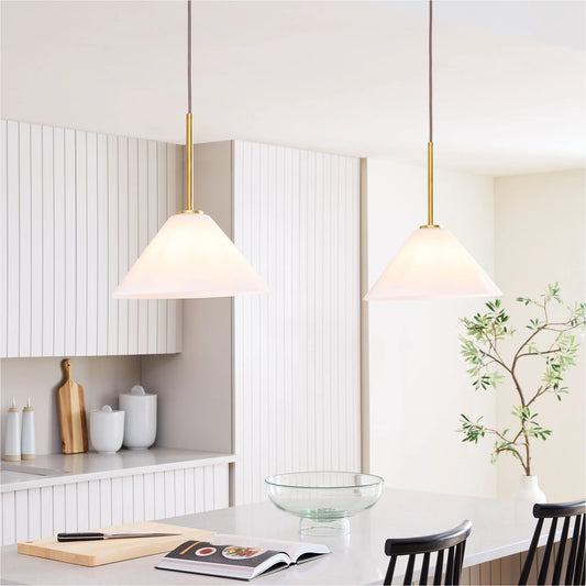 Breccan Modern Glass Cone Pendant Light