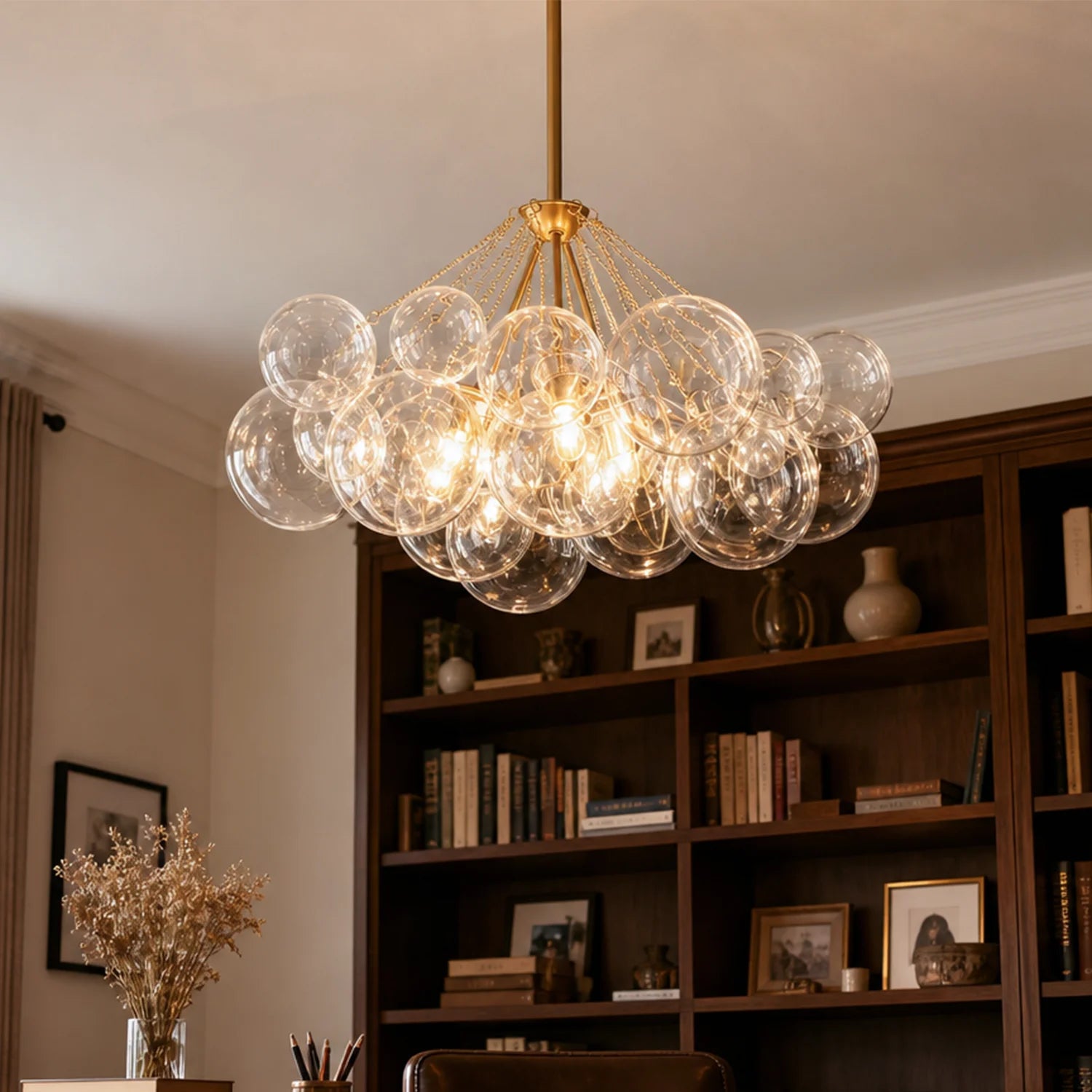 Brennan Modern Clear Glass Bubble Chandelier5.webp__PID:f7fd5c56-998f-4de1-9d8b-0c75794fddcd