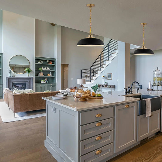 Briony Modern White Metal Dome Pendant Light