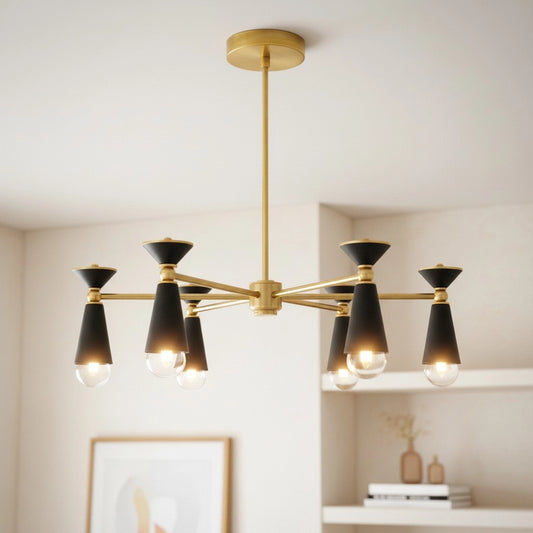 Thalric Modern Metal 6-Light Chandelier