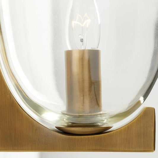 Callan Vintage Metal Glass Wall Sconce