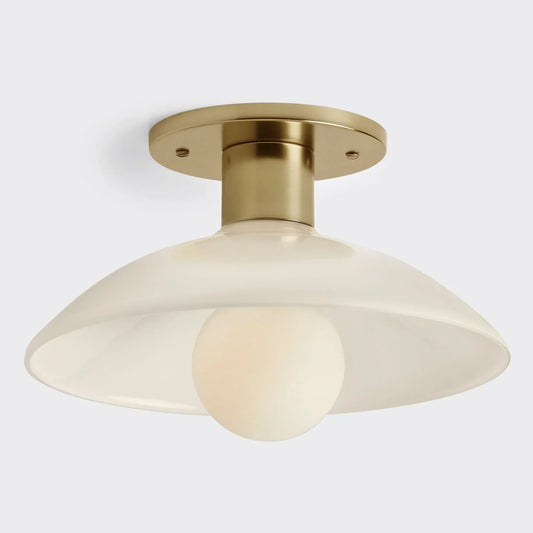 Celestine Minimalist Scandinavian Glass Flush Mount Light