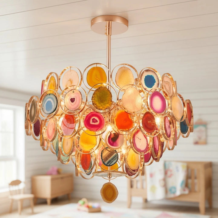 Seren Colorful Stylish Agate Chandelier