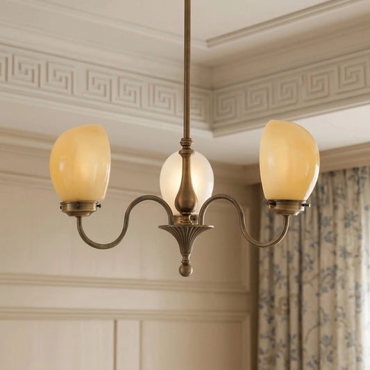 Elias Vintage Metal Oval Shade Chandelier