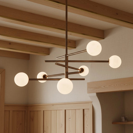 Linsday Modern Multi Arm Globe Metal Chandelier