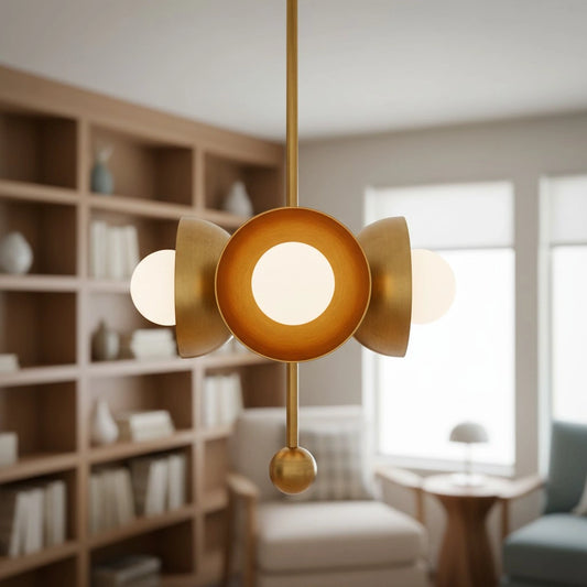 Briar Mid-Century Metal Geometric Chandelier