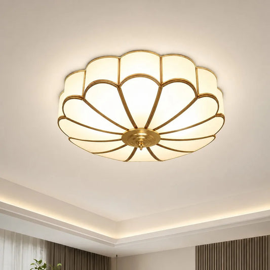Clario Vintage  Elegant Floral Glass Ceiling Light