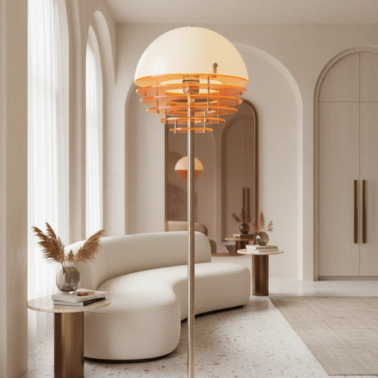 Contemporary Bauhaus Sunset Glass Floor Light