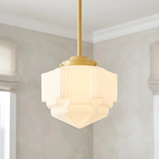 Cyril Art Deco Metal Geometric Pendant Light