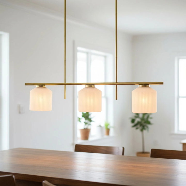 Violet Classic Polished Brass Chandelier