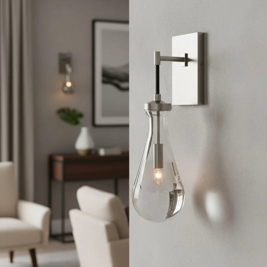 Damla Modern Luxury Raindrop Crystal Wall Lamp