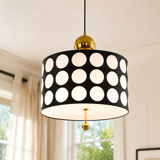 Daniel Modern Lattice Acrylic LED Round Pendant Light