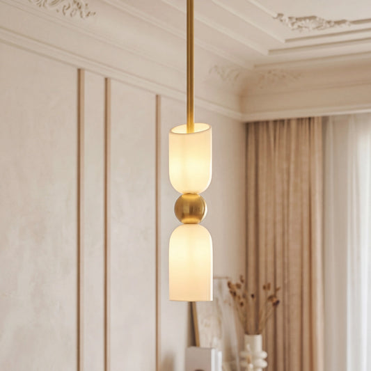 Dashiell Modern Metal Asymmetric Cylinder Pendant Light