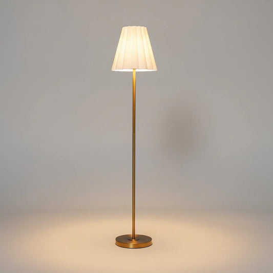 David Modern Tapered Shade Linen Floor Lamp