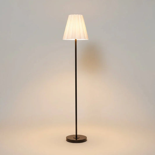 David Modern Tapered Shade Linen Floor Lamp