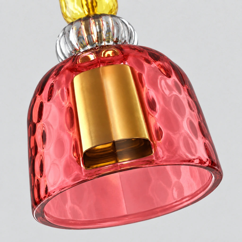 Modern Macaron pendant Design F hammered glass - view 21