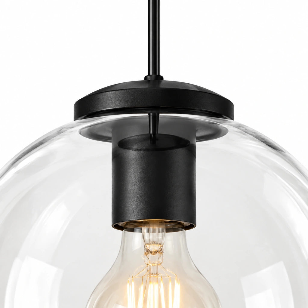 Desmond Modern Glass Globe Pendant Light, Product details, detail 3