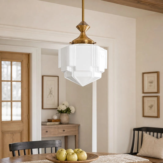 Dymphna Art Deco Skyscraper Pendant Light