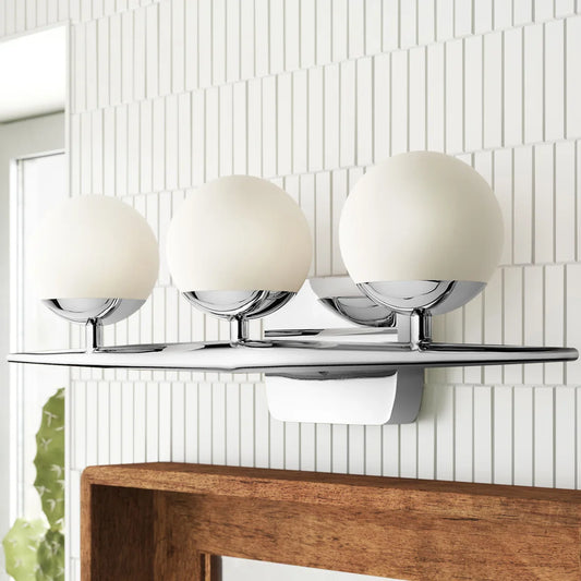 Dyssebia Modern 3-Light Globe Opal Glass Vanity Light