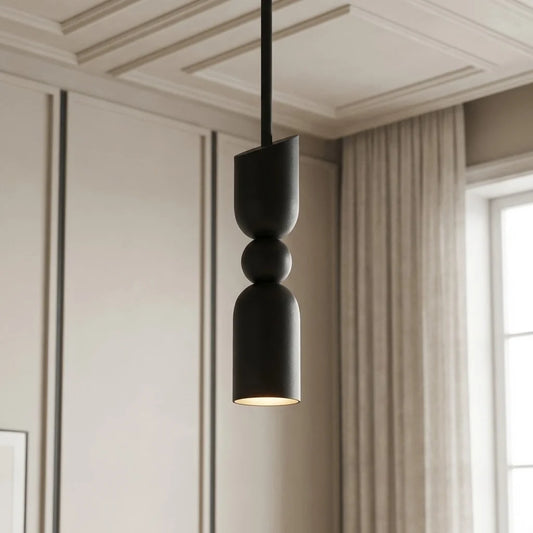 Elara Modern Metal Sphere Stem Pendant Light