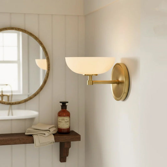 Eliza Vintage Champagne Glass Bowl Wall Sconce