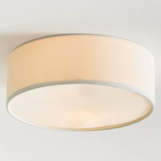Ella Modern Minimalist Fabric Drum Ceiling Light