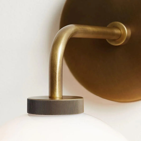 Elodie Modern Milk Glass Globe Wall Sconce