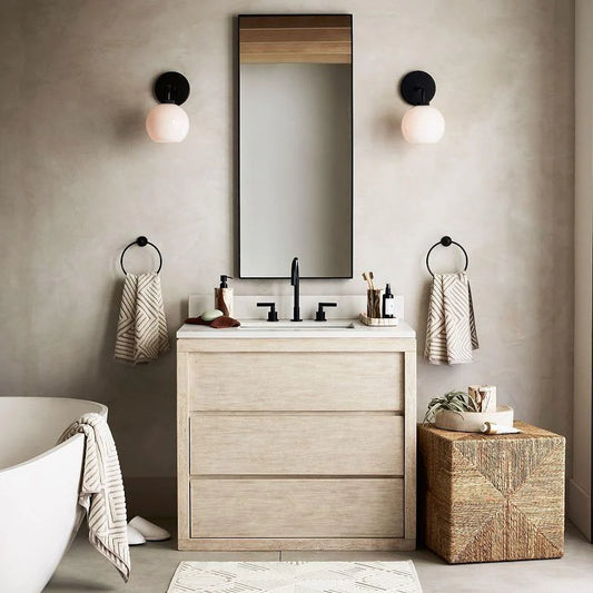 Elodie Modern Milk Glass Globe Wall Sconce