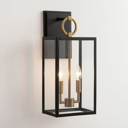 Ethan Modern Iron Glass Wall Sconce